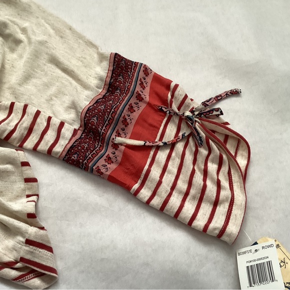 NWT Democracy Paisley Linen Blend Tunic, Size L - Picture 4 of 7